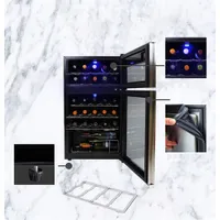 Koolatron 29-Bottle Dual Zone Freestanding Wine Cooler / Wine Fridge