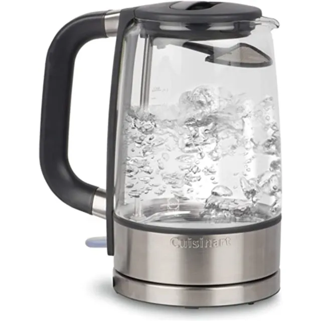 Best Buy: Insignia™ 1.7 L Electric Glass Kettle with Tea Infuser Clear/ Stainless Stell NS-EK17SG2