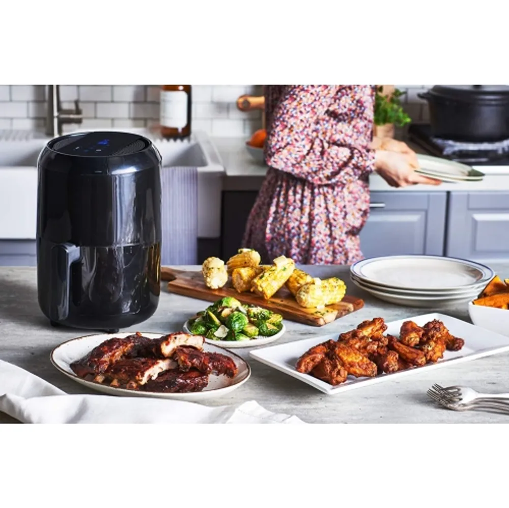 T-fal Easy Fry Compact Duo Air Fryer, Black, 1.6L