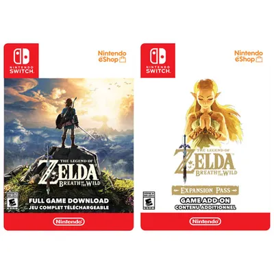 The Legend of Zelda: Breath of the Wild avec abonnement d'extension (Switch) - Téléchargement num.