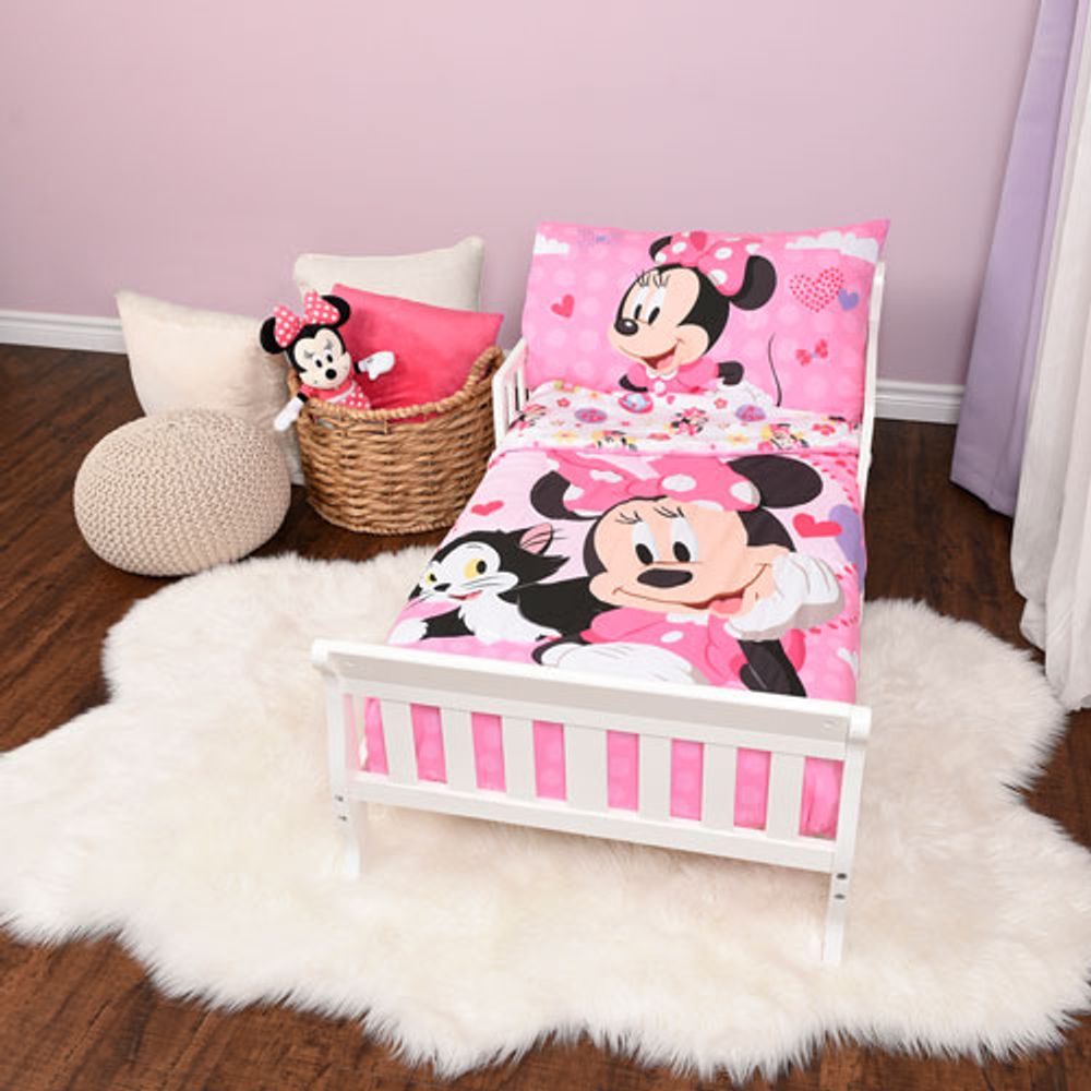 Disney Minnie Mouse 3-Piece Toddler Bedding Set - Pink