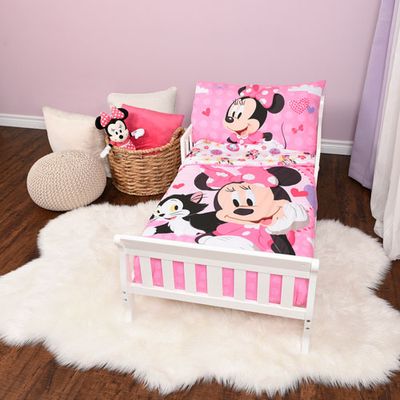 Disney Minnie Mouse 3-Piece Toddler Bedding Set - Pink