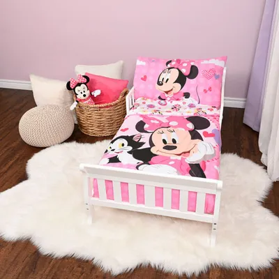 Disney Minnie Mouse 3-Piece Toddler Bedding Set - Pink