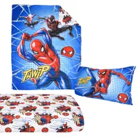 Marvel Spiderman 3-Piece Toddler Bedding Set - Blue/Red