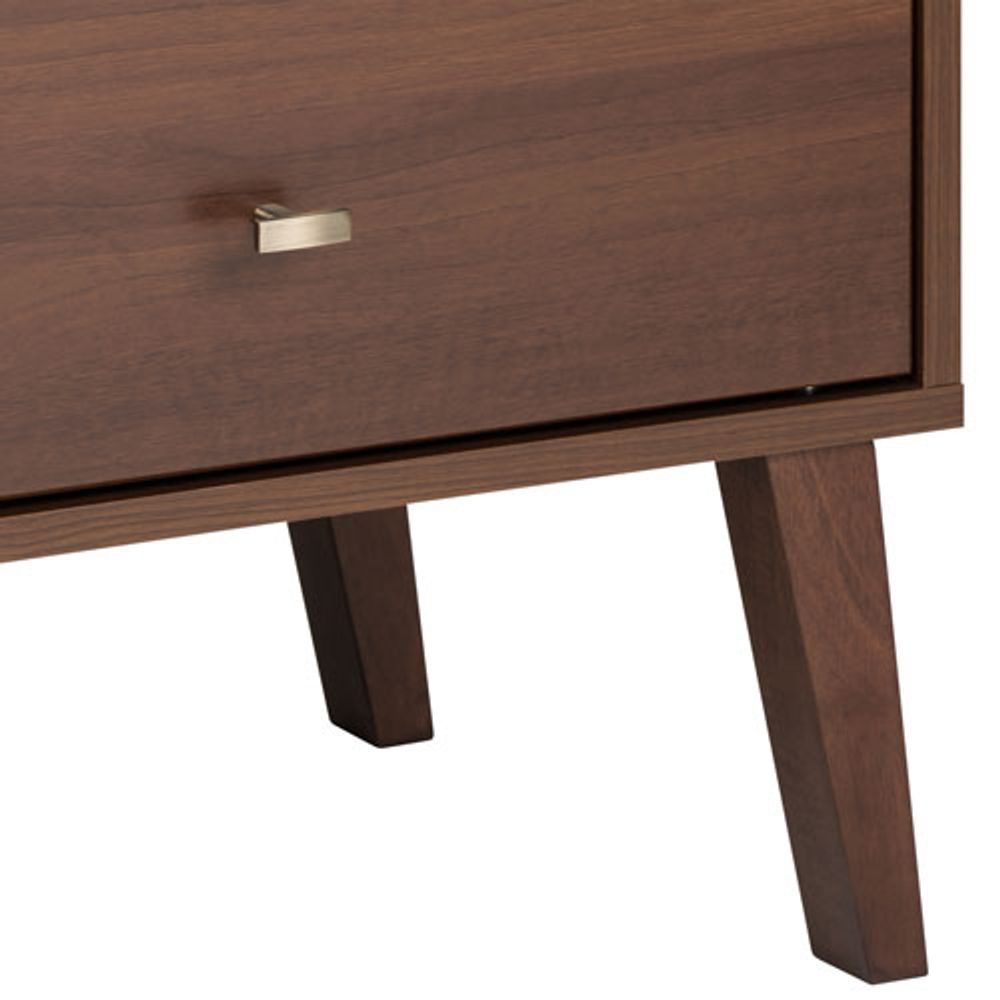 Milo Mid-Century Modern 2-Drawer Nightstand - Cherry