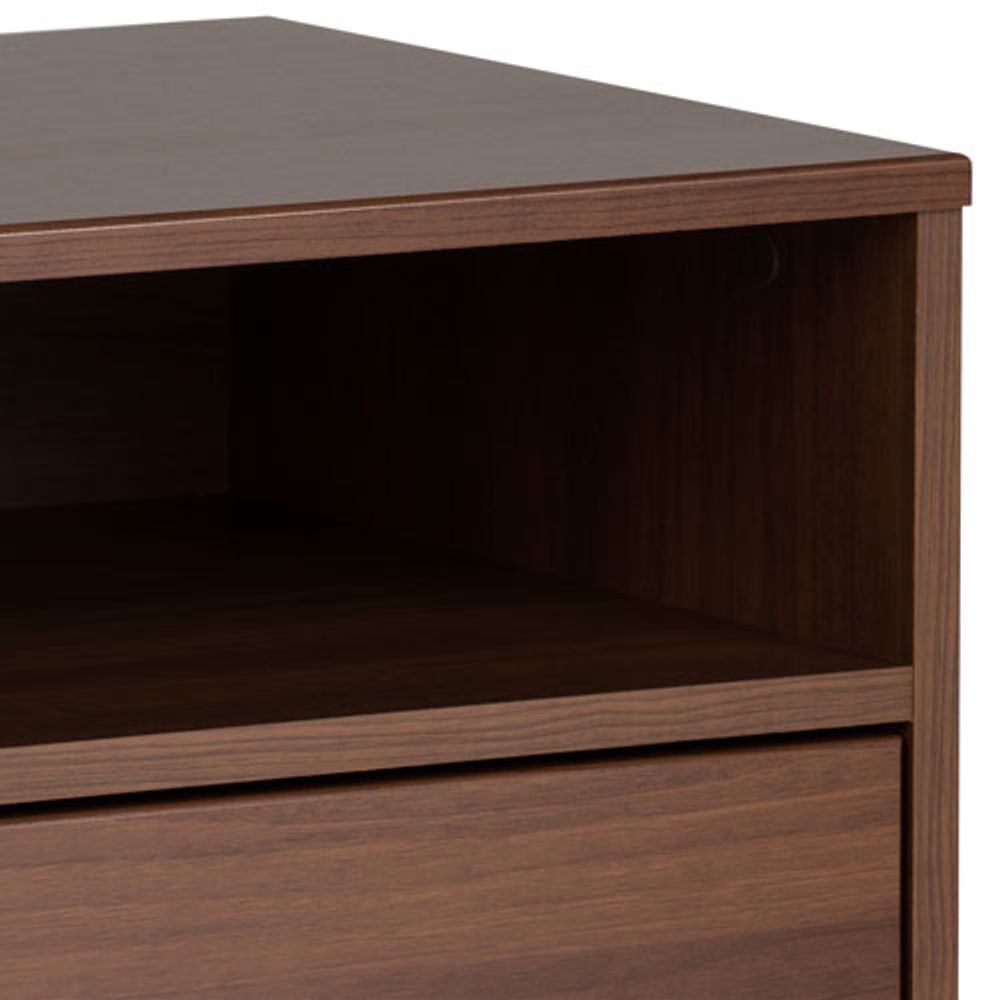 Milo Mid-Century Modern 2-Drawer Nightstand - Cherry