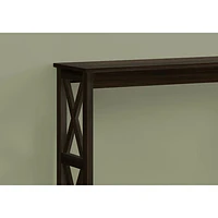 Monarch Transitional Rectangular Console Table with 1 Shelf