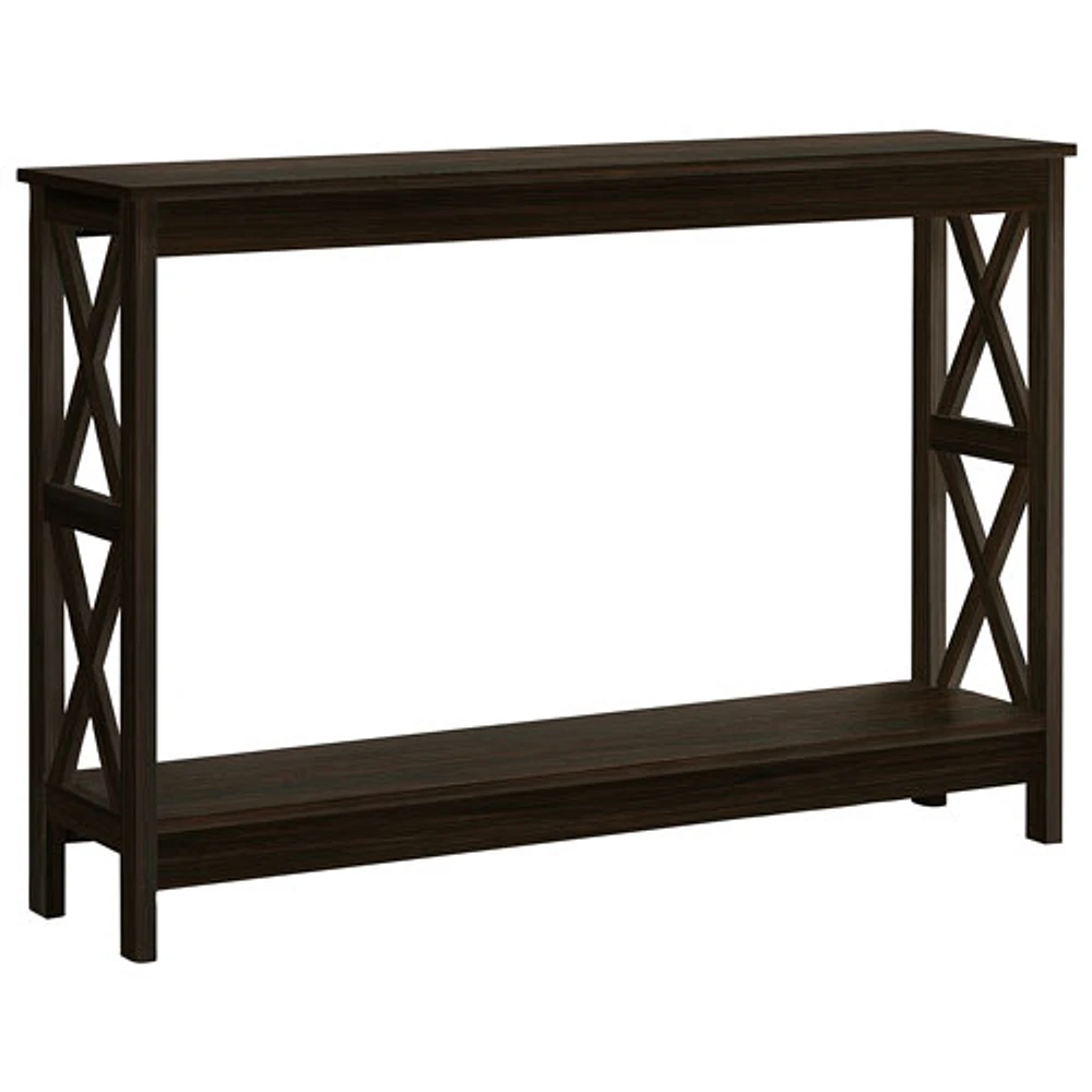 Monarch Transitional Rectangular Console Table with 1 Shelf