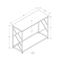 Monarch Contemporary Rectangular Console Table