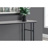 Monarch Contemporary Rectangular Console Table with 1 Shelf