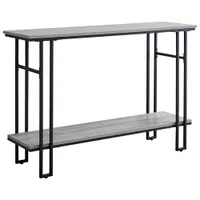 Monarch Contemporary Rectangular Console Table with 1 Shelf