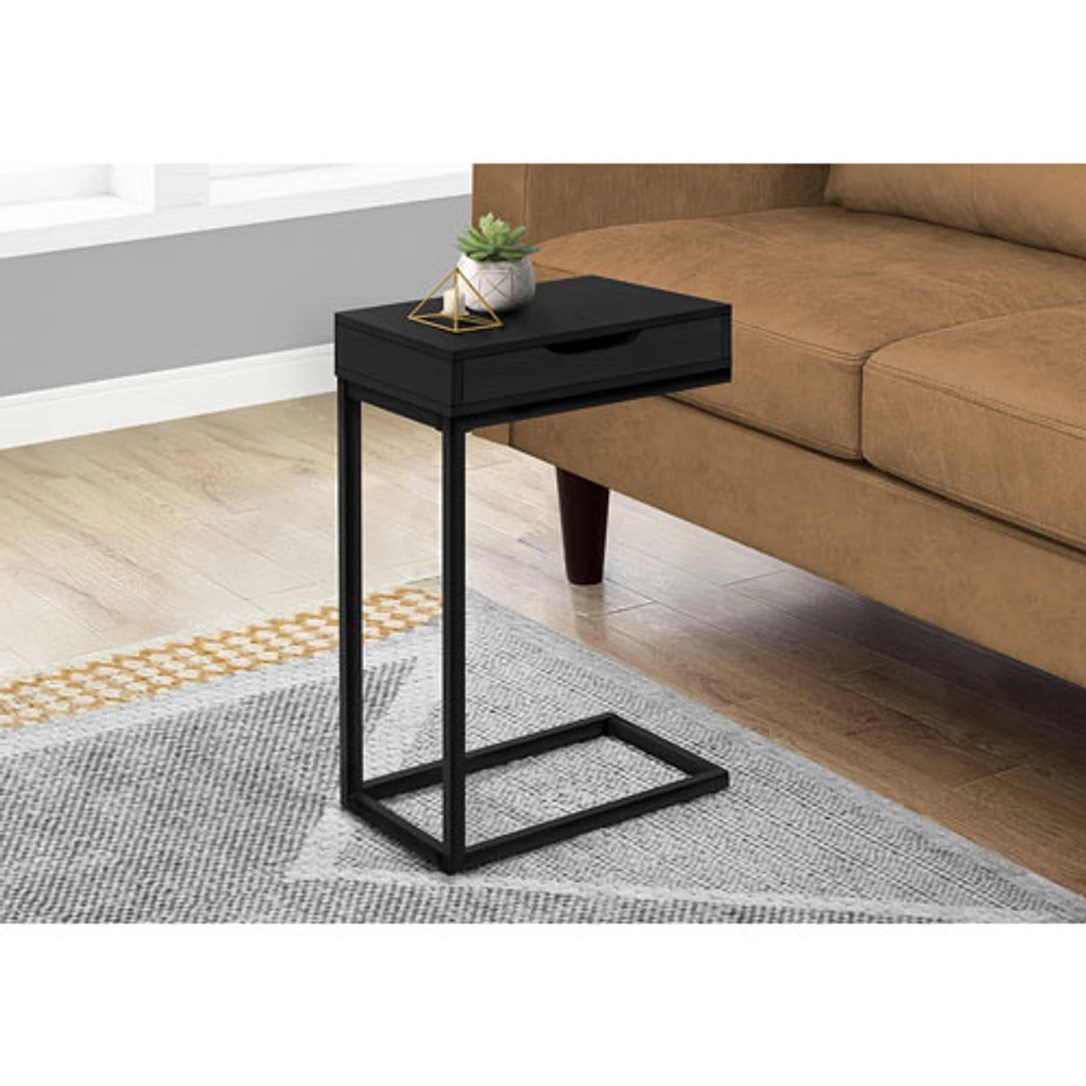 Monarch C-Shape Contemporary Rectangular Accent Table