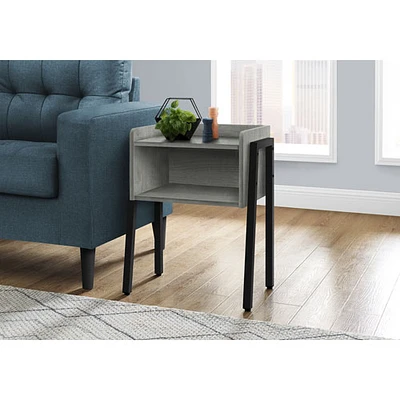 Monarch Contemporary Rectangular End Table with Shelf