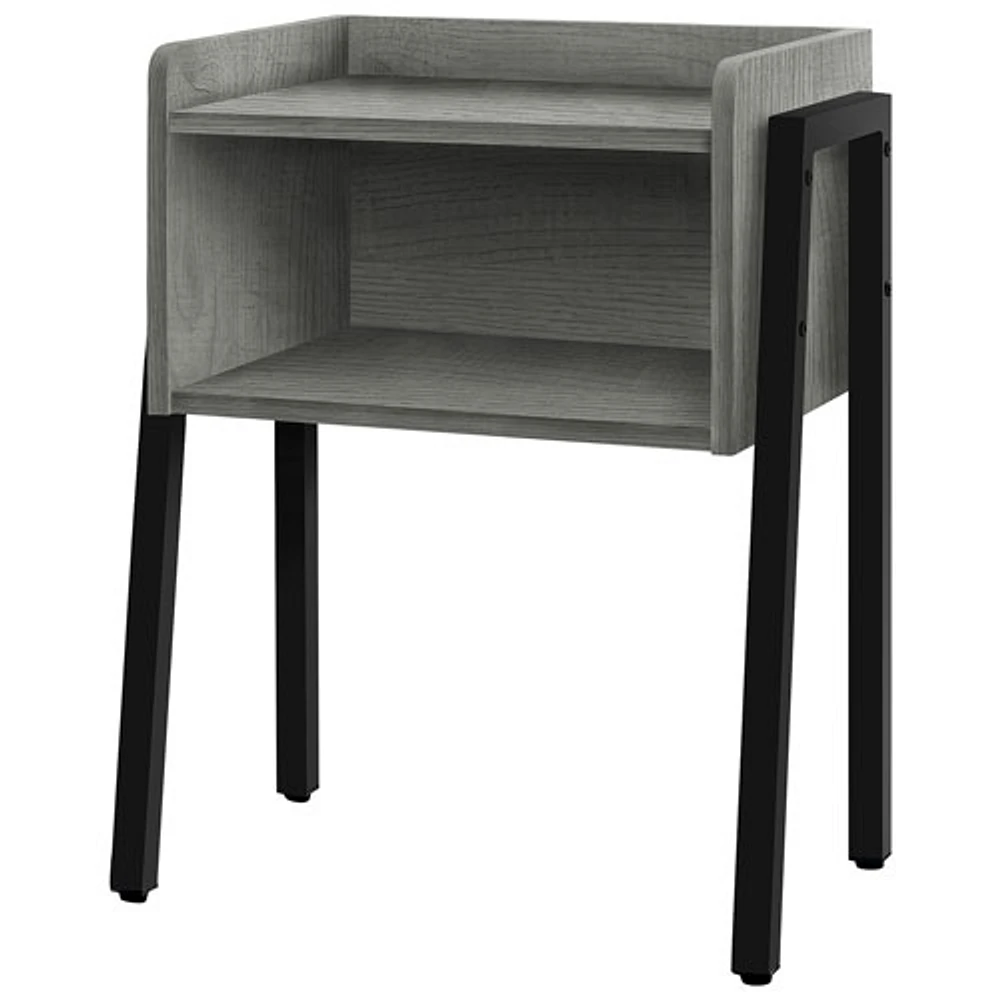 Monarch Contemporary Rectangular End Table with Shelf