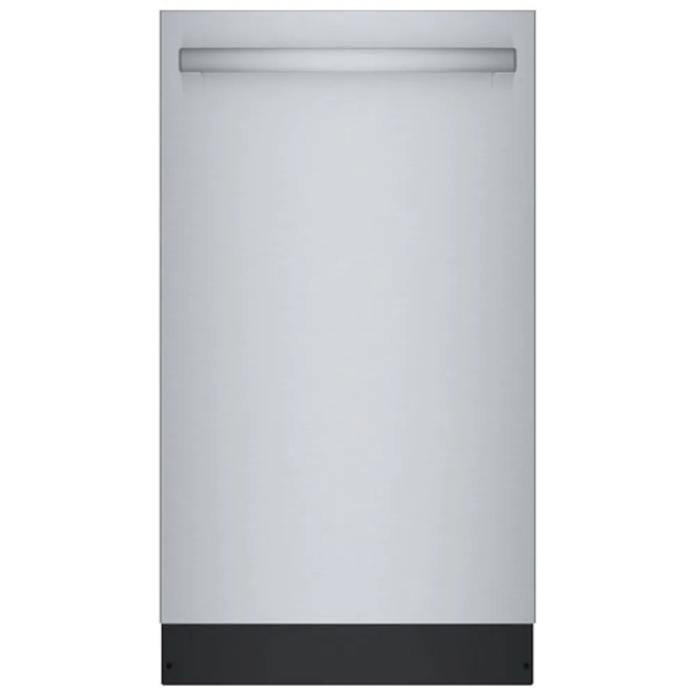 Bosch 18" 44dB Built-In Dishwasher with Stainless Steel Tub & Third Rack (SPX68B55UC) - Stainless