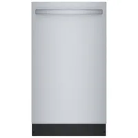 Bosch 18" 44dB Built-In Dishwasher with Stainless Steel Tub & Third Rack (SPX68B55UC) - Stainless