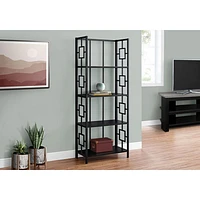 Monarch 62" 4-Shelf Metal Etagere Bookcase