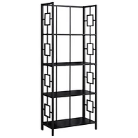 Monarch 62" 4-Shelf Metal Etagere Bookcase