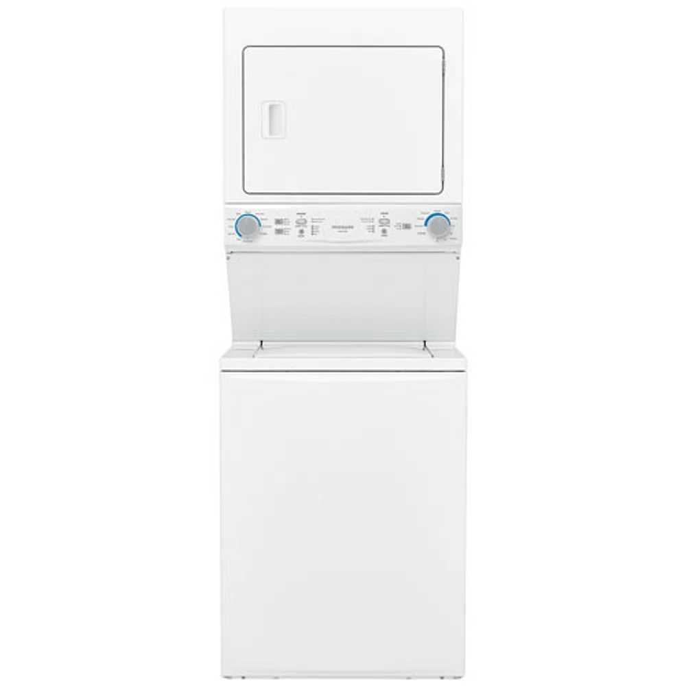 Laveuse-sécheuse électriques superposées Frigidaire (FLCE752CAW) - Blanc - Boîte ouverte - Endommagé