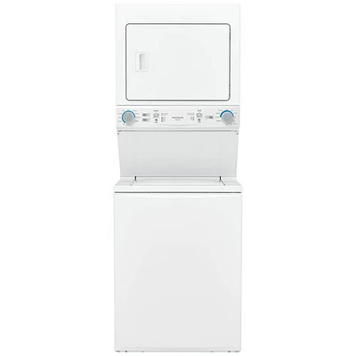 Laveuse-sécheuse électriques superposées Frigidaire (FLCE752CAW) - Blanc - Boîte ouverte - Endommagé
