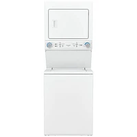 Laveuse-sécheuse électriques superposées Frigidaire (FLCE752CAW) - Blanc - Boîte ouverte - Endommagé