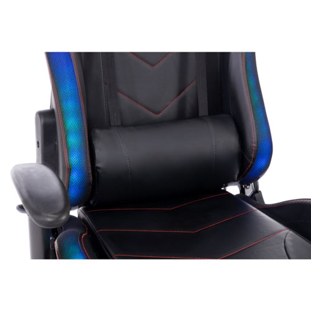 Naz Ultimate Series Ergonomic High-Back Faux Leather Gaming Chair - Black