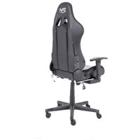 Naz Ultimate Series Ergonomic High-Back Faux Leather Gaming Chair - Black