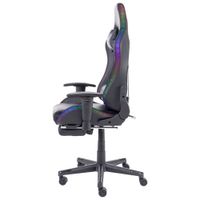 Naz Ultimate Series Ergonomic High-Back Faux Leather Gaming Chair - Black