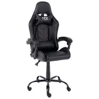 Naz Comfort Series Ergonomic High-Back Faux Leather Gaming Chair - Black