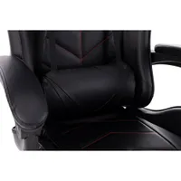 Naz Comfort Series Ergonomic High-Back Faux Leather Gaming Chair - Black