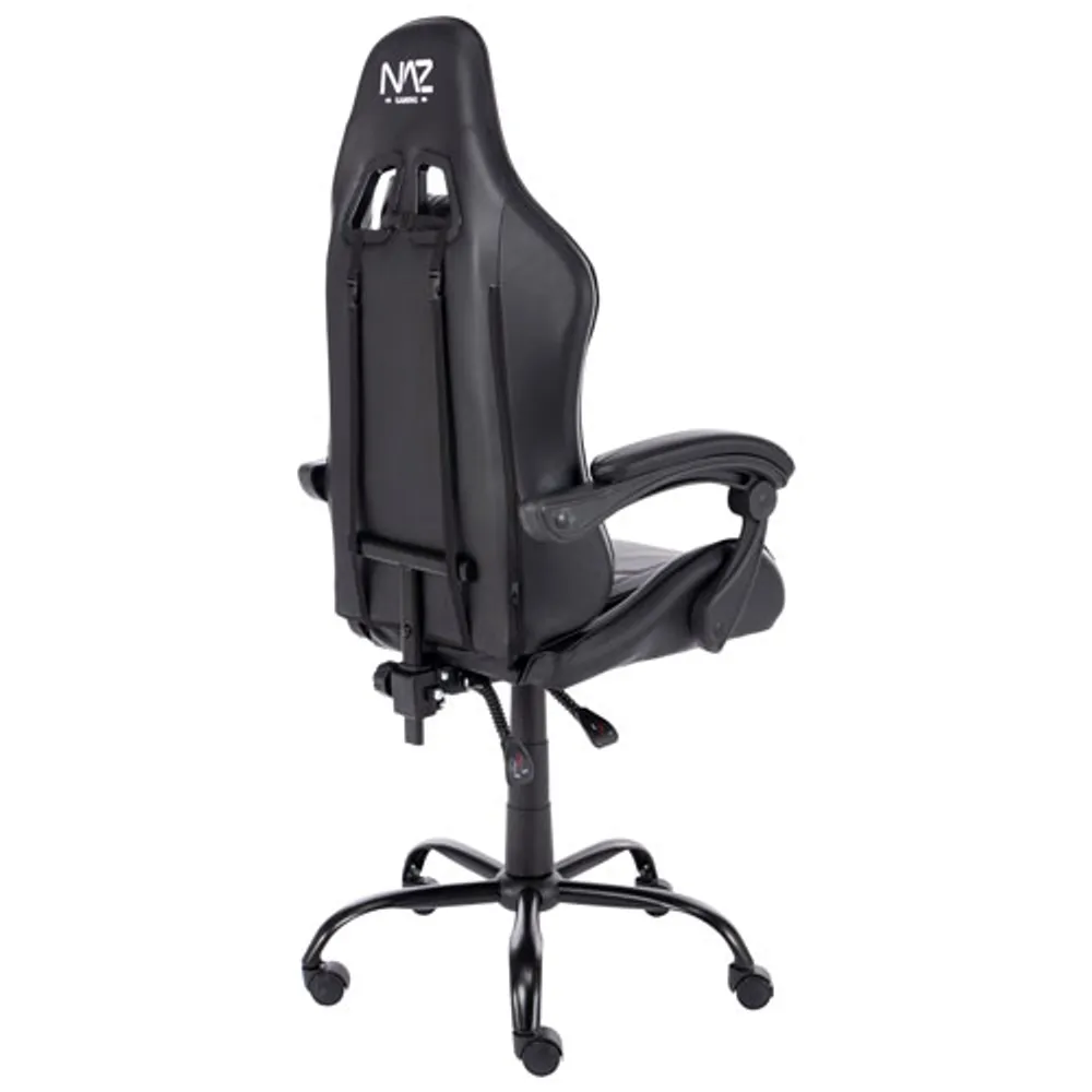 Naz Expert Full-Back Mesh Office Chair with Headrest - Black