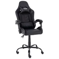 Naz Comfort Series Ergonomic High-Back Faux Leather Gaming Chair - Black