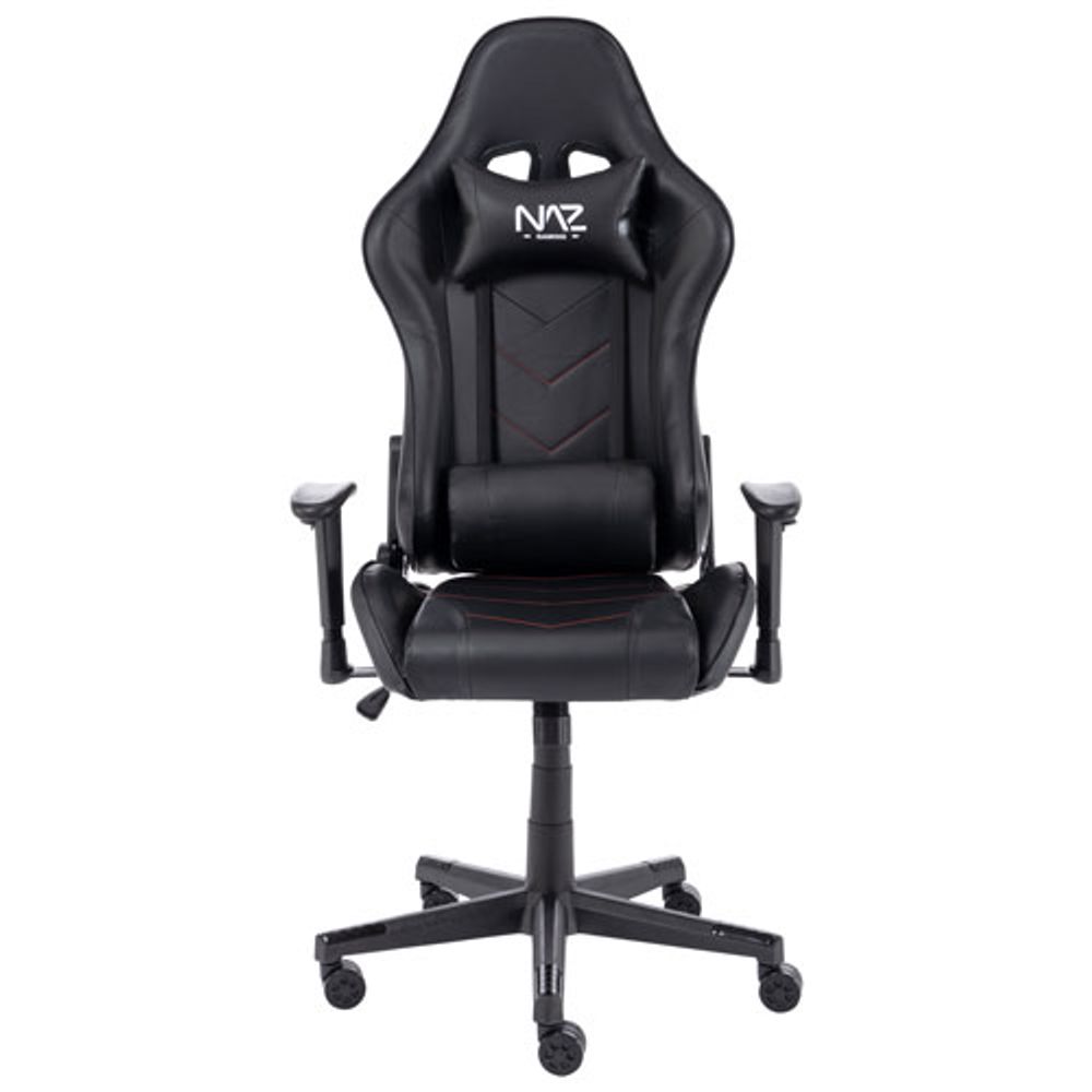 Naz Pro Series Ergonomic High-Back Faux Leather Gaming Chair - Black