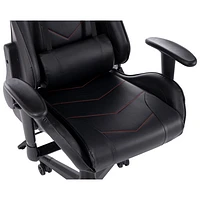 Fauteuil de jeu ergonomique à dossier haut en similicuir série Pro de Naz - Noir