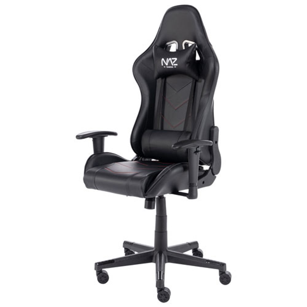 Naz Pro Series Ergonomic High-Back Faux Leather Gaming Chair - Black