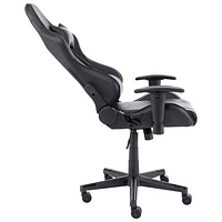 Fauteuil de jeu ergonomique à dossier haut en similicuir série Pro de Naz - Noir