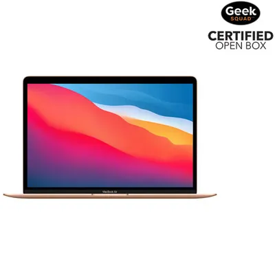 Open Box - Apple MacBook Air 13.3" w/ Touch ID (2020) - Gold (Apple M1 Chip/256GB SSD/8GB RAM) - En