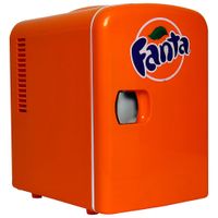 Coca-Cola Fanta 0.14 Cu. Ft. Freestanding Bar Fridge (FA04) - Orange