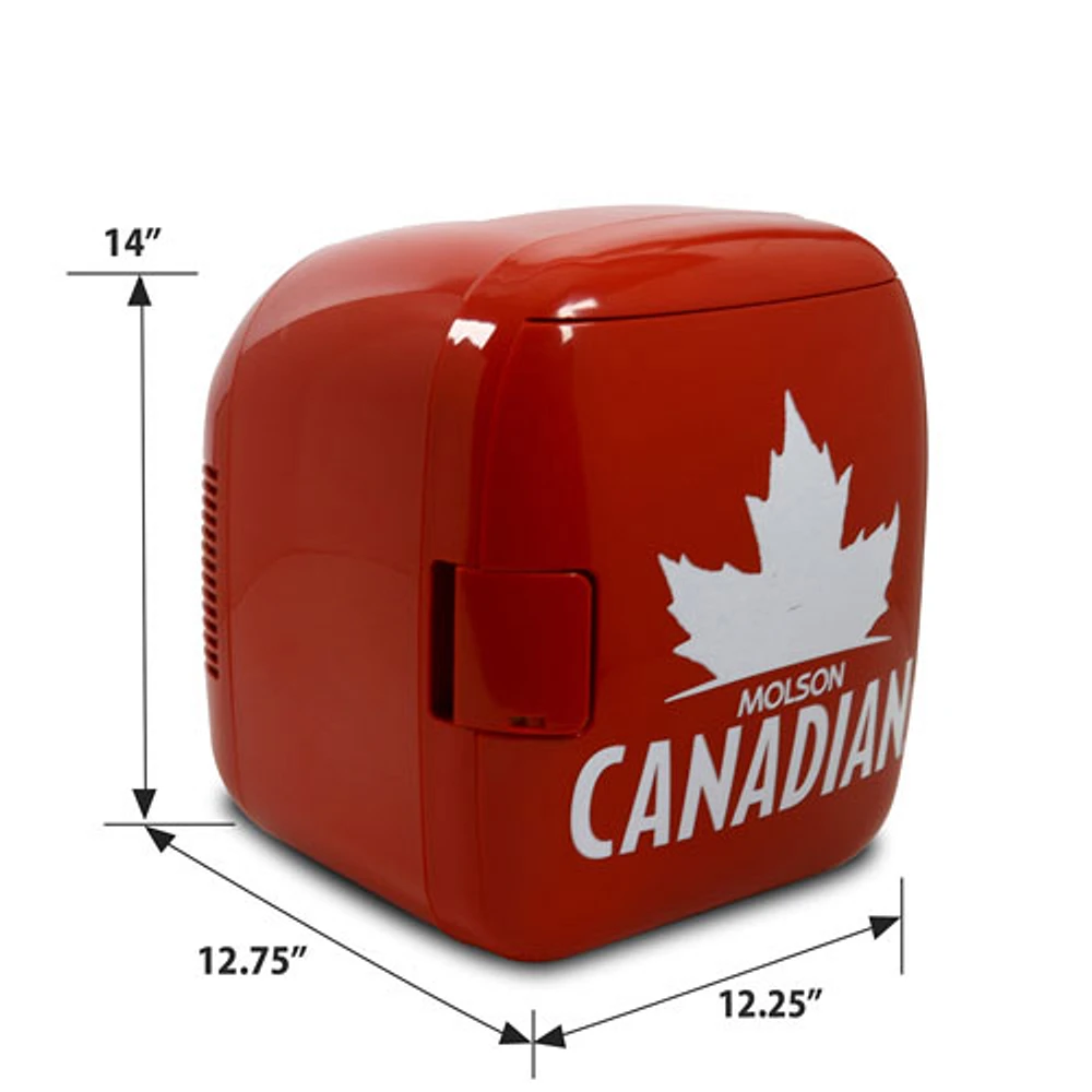 Molson Canadian 0.28 Cu. Ft. Freestanding Bar Fridge (MC09) - Red