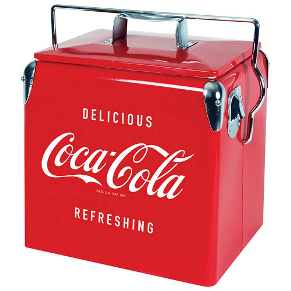 Coca-Cola 0.47 Cu. Ft. Ice Chest Cooler (CCVIC-13) - Red