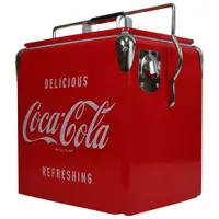 Coca-Cola 0.47 Cu. Ft. Ice Chest Cooler (CCVIC-13) - Red