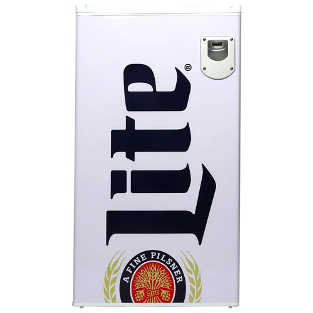 Miller Lite 3.18 Cu. Ft. Freestanding Bar Fridge (ML-90) - White