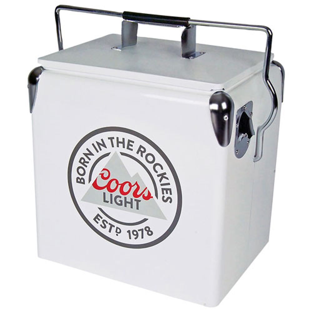 Coors Light 0.47 Cu. Ft. Ice Chest Cooler (CLVIC-13) - Grey