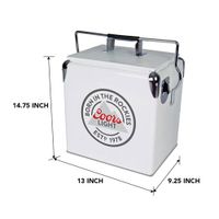 Coors Light 0.47 Cu. Ft. Ice Chest Cooler (CLVIC-13) - Grey