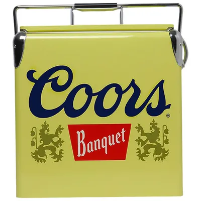 Coors Light 0.47 Cu. Ft. Ice Chest Cooler (CBVIC-13) - Yellow