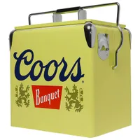 Coors Light 0.47 Cu. Ft. Ice Chest Cooler (CBVIC-13) - Yellow