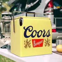 Coors Light 0.47 Cu. Ft. Ice Chest Cooler (CBVIC-13) - Yellow