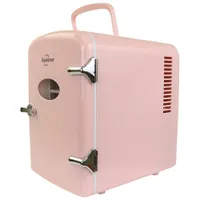 Koolatron 0.14 Cu. Ft. Freestanding Bar Fridge (KRT04-P) - Pink