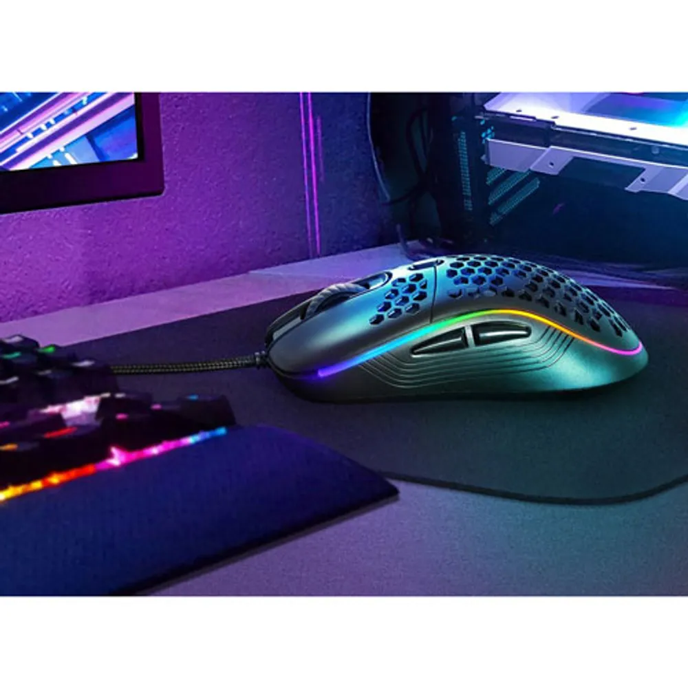 Lexma G97 Lightweight 4200 DPI Gaming Mouse - Black