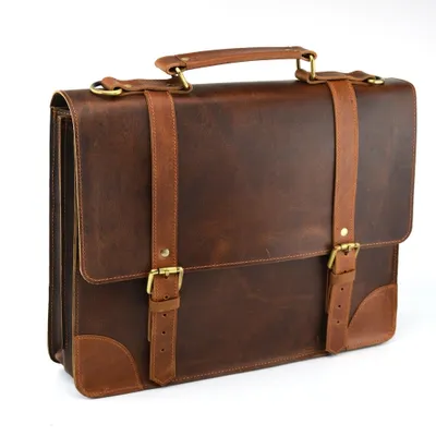 Everyday Designer Laptop / Satchel Leather Bag // 15"